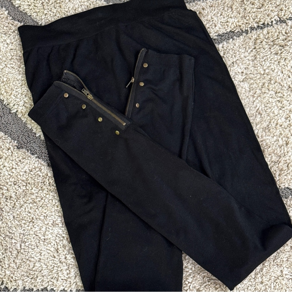 INC International Concepts Black Nylon-Spandex Pants
